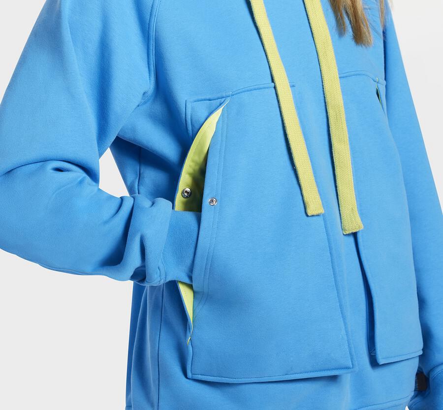 Hoka One One Womens Hoodie - Bondi - Blue - DZXN69804
